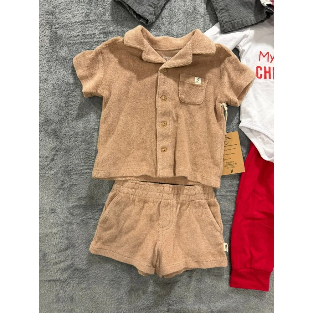 Baby Boy Clothing Bundle 3-6M Easy-Peasy Rugged Butts Janie and Jack 8pc Lot‎